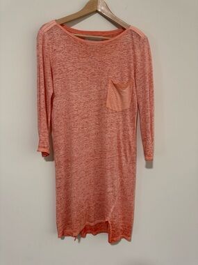 Brochu Walker Coral Linen Dress. Size XS. Excellent Condition.
